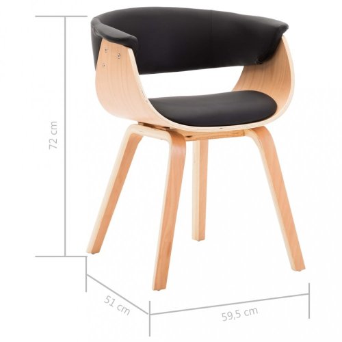 Jídelní židle ohýbané dřevo Dekorhome - BAREVNÁ VARIANTA: Černá