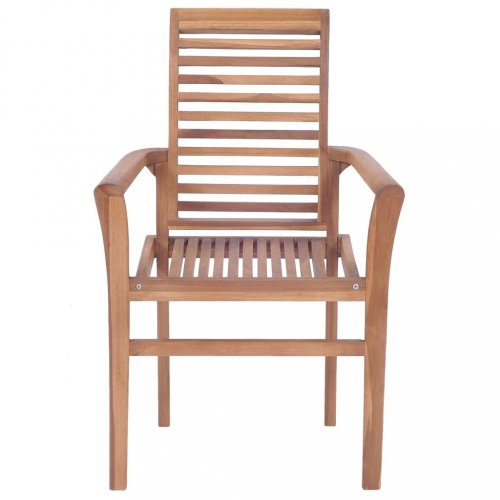 Stohovateľné jedálenské stoličky 2 ks hnedá Dekorhome