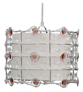 Stropní lampa Seneca E27 jantarová