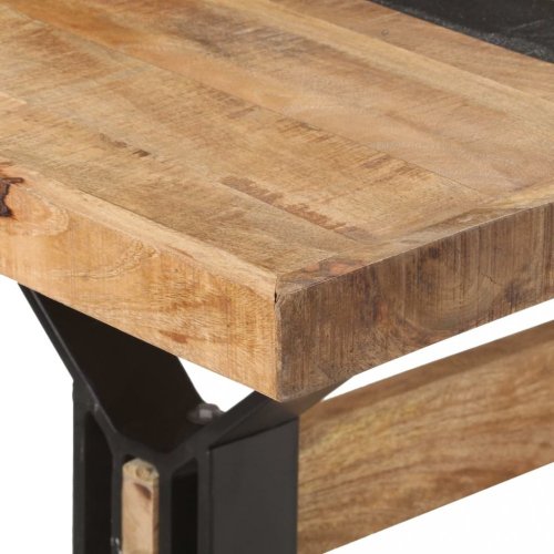 Jídelní stůl dřevo / ocel Dekorhome - ROZMĚR: 120x60x76 cm