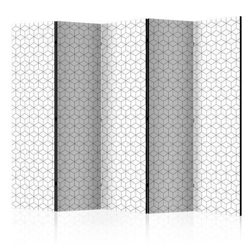 Paraván Cubes texture Dekorhome - ROZMER: 225x172 cm (5-dielny)