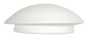 Biele okrúhle sklenené tienidlo 39 cm pre stropnú lampu Nina