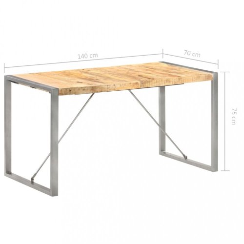 Jídelní stůl hnědá / šedá Dekorhome - ROZMĚR: 200x100x75 cm