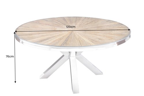 Jedálenský stôl IDAIA Dekorhome - PRIEMER: 120 cm