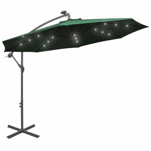 Konzolový slunečník s LED světly Ø 300 cm