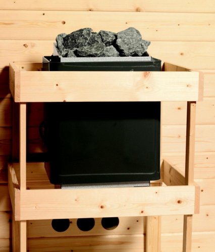 Interiérová fínska sauna s kamny 9 kW Dekorhome