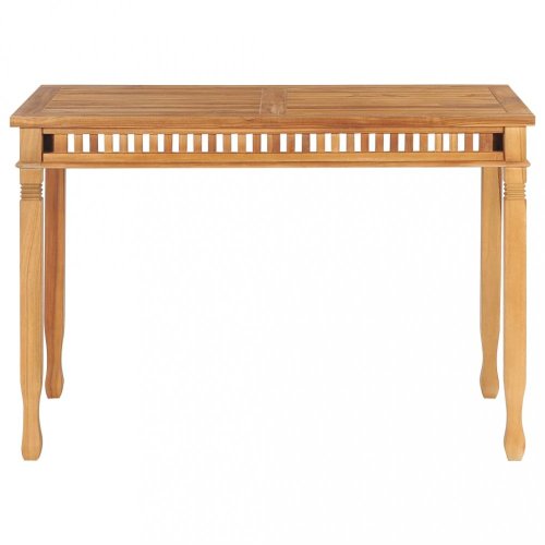 Záhradný jedálenský stôl 120 x 65 cm teakové drevo Dekorhome