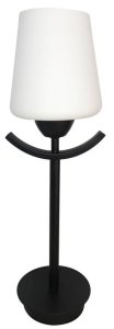 Černobílá stolní lampa London