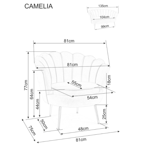 Pohovka CAMELLIA 2