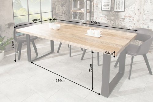 Jídelní stůl THOR Dekorhome - ROZMER: 160x90x77 cm