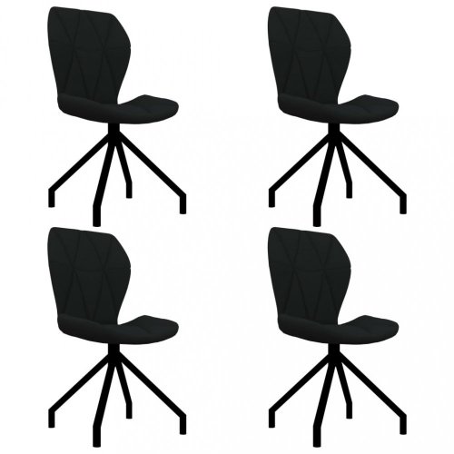 Jedálenská stolička 4 ks umelá koža Dekorhome - BAREVNÁ VARIANTA: Čierna