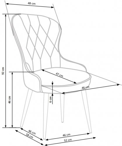 Jedálenská stolička K366