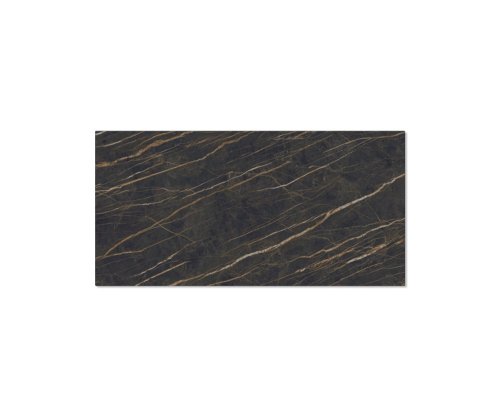 Jídelní stůl Edge 200x100cm Laminam® keramika hnědá křížová podnož