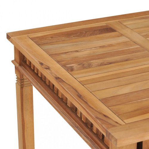 Zahradní jídelní stůl 80x 80 cm teakové dřevo Dekorhome