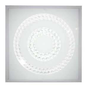 Stropné svietidlo Lux Plafon 16W LED 6500K Saténové Dvojkruhové