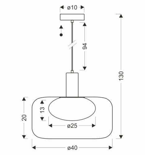 Lampa wisząca Sopra 40 czarno złota metalowa nad stół do salonu