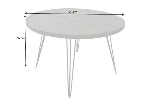 Jedálenský stôl FILEMON Dekorhome - ROZMER: 120x120x77 cm