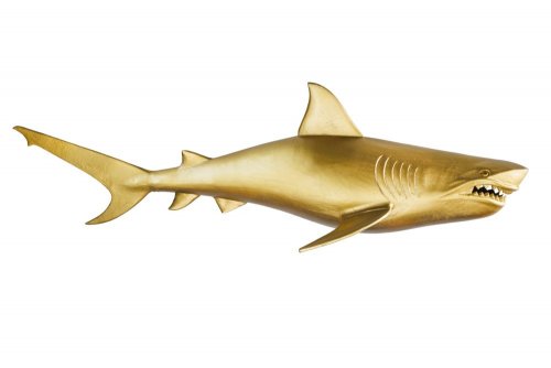 Nástenná dekorácia žralok DAKENTA Dekorhome - PREVEDENIE: L´avé
