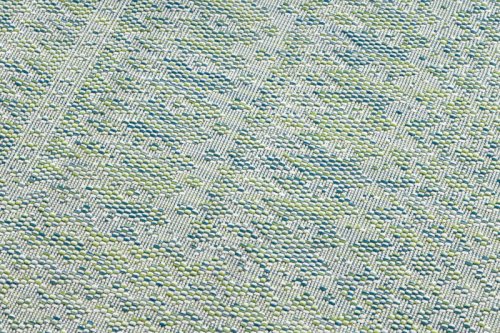 Kusový koberec Sion Sisal Aztec 22184 green/blue/ecru – na ven i na doma 80x150 cm