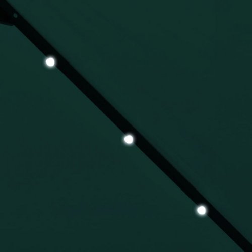 Slunečník s LED Ø 300 cm - BAREVNÁ VARIANTA: Zelená