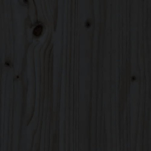 Zahradní stůl černý 82,5 x 82,5 x 76 cm masivní borové dřevo