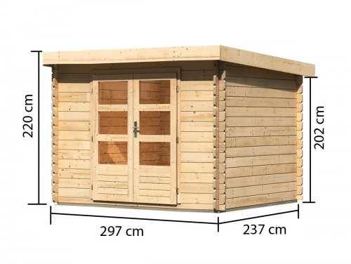 Dřevěný zahradní domek BASTRUP 3 Dekorhome