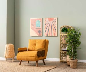 Rozkladacie kreslo Cosmo Single - Bohemian Mustard