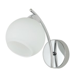 Nástenná lampa AMOS Chrome 1x40W E27 biele tienidlo