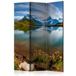 Paraván - Lake with mountain reflection, Switzerland [Room Dividers]