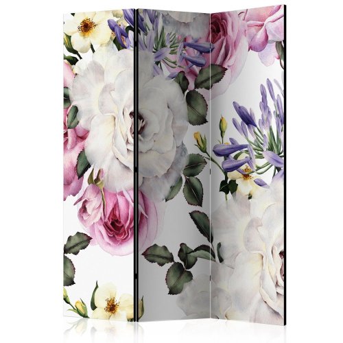 Paraván Floral Glade Dekorhome - ROZMĚR: 135x172 cm (3-dílný)