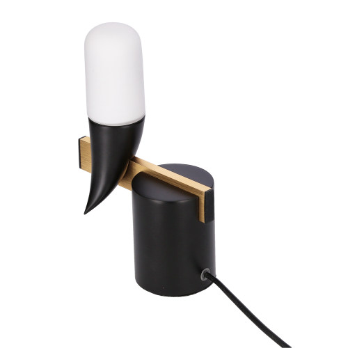 Nástěnná lampa černáLED 5,4W 20cm Sakai Ledea