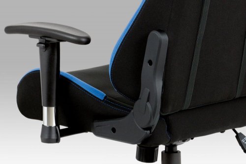 Kancelářská židle KA-F02 látka / plast - BAREVNÁ VARIANTA: Modrá