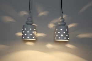 Stropná lampa Hamp E27 biela