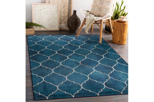 Kusový koberec ANDRE Maroccan trellis 1181 blue 80x150 cm