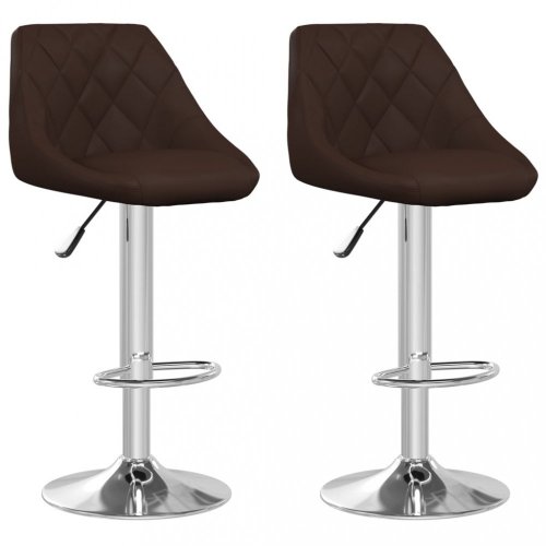 Barová stolička 2 ks umelá koža / chróm Dekorhome - BAREVNÁ VARIANTA: Zelená