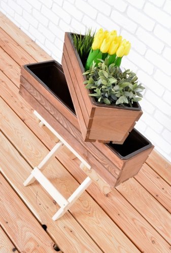 Dřevěný truhlík MODERN