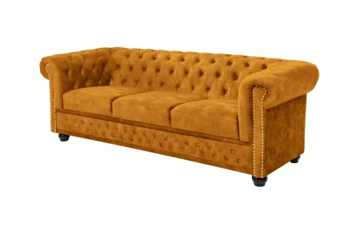 Chesterfield pohovka 3-místná MIDAS Dekorhome