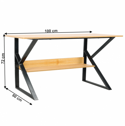 Pracovní stůl s policí TARCAL - ROZMĚR: 100x60 cm