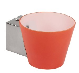 Nástěnná lampa oranžová kuželová lampa Simonet