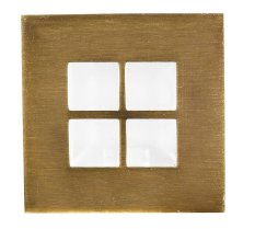 Štvorcové zlaté saténové schodiskové svietidlo G4 MS-05