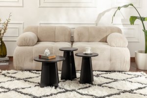 Sada odkladacích stolíkov (3 kusy) Lume - Wood Black