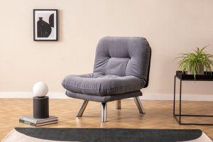 Rozkladacie kreslo Misa Small Solo - Grey