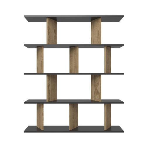 Knihovna Grace - Black, Oak