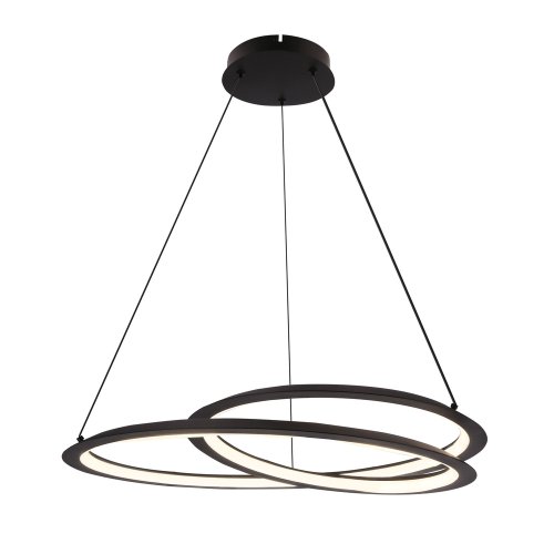 CALLAS lampa wisząca czarny 32W LED 3000, 4500, 6500K osłonka biała