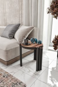 Sada odkladacích stolíkov (3 kusy) Lavia 3 - Walnut