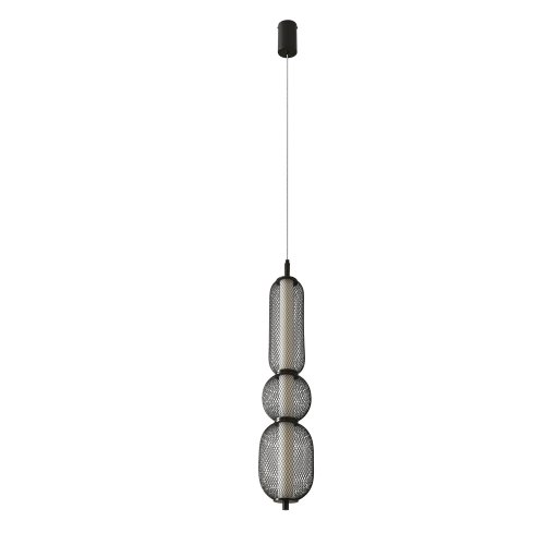 Závesná lampa PUMA s drôteným tienidlom 14 x 71 cm – dizajnové LED osvetlenie obývačky 3000K