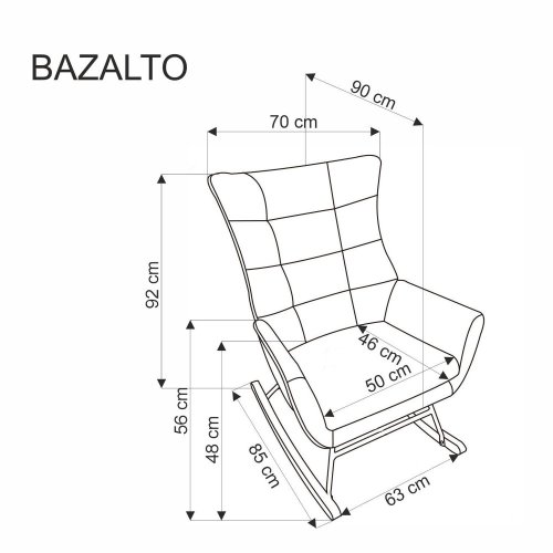 Hojdacie kreslo BAZALTO