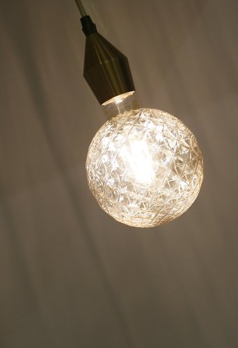 Zlatý kovový prívesok E27 100cm