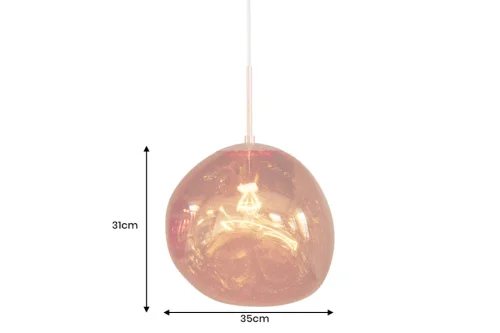 Závěsná lampa ZAFIRA 35 cm Dekorhome