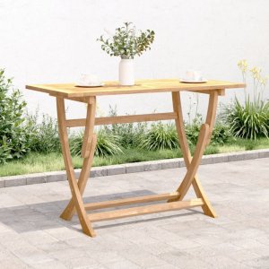 Skládací zahradní stůl 110 x 55 x 75 cm masivní akáciové dřevo